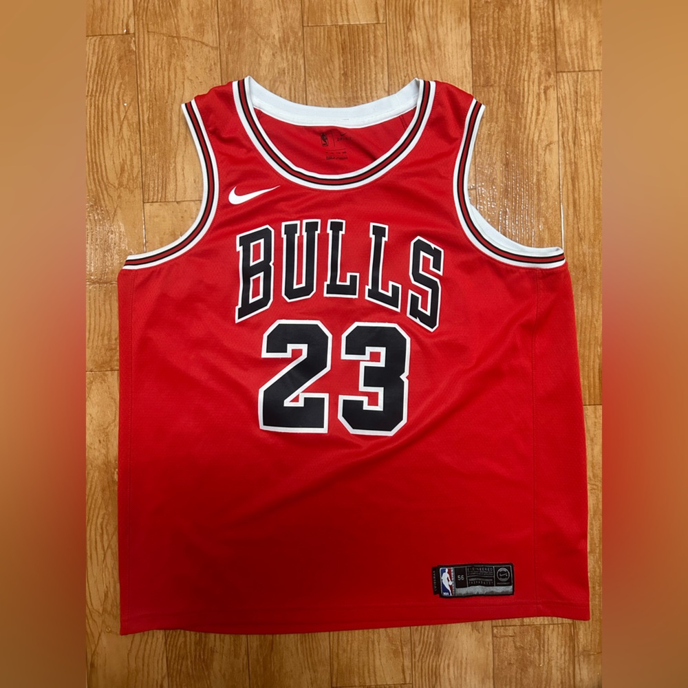 Rare Nike NBA Chicago Bulls Michael Jordan #23 Swingman Red Jersey Sz XXL